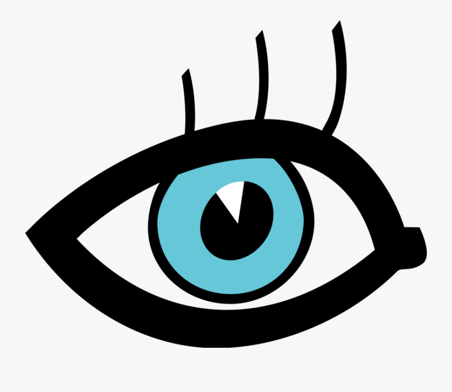 Vector Illustration Of Human Eye Provides Sight - Circle, Transparent Clipart