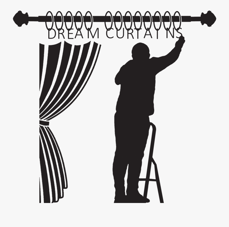 Dream Curtains Design - Silhouette, Transparent Clipart
