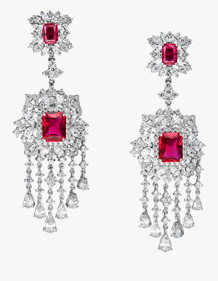 Earring Transparent Red - Earrings, Transparent Clipart
