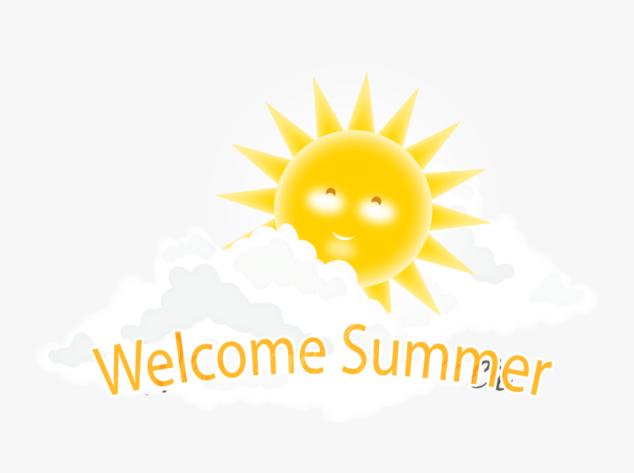 Cloud Clip Art In The Sun Material - Illustration, Transparent Clipart