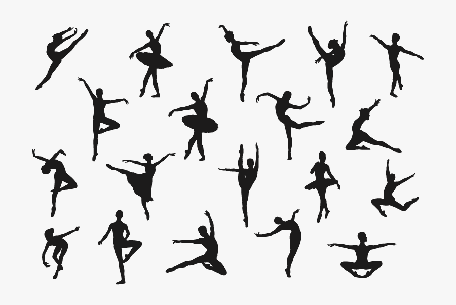 Ballet Dancer Ballet Dancer Silhouette - Ballerina Temporary Tattoos, Transparent Clipart