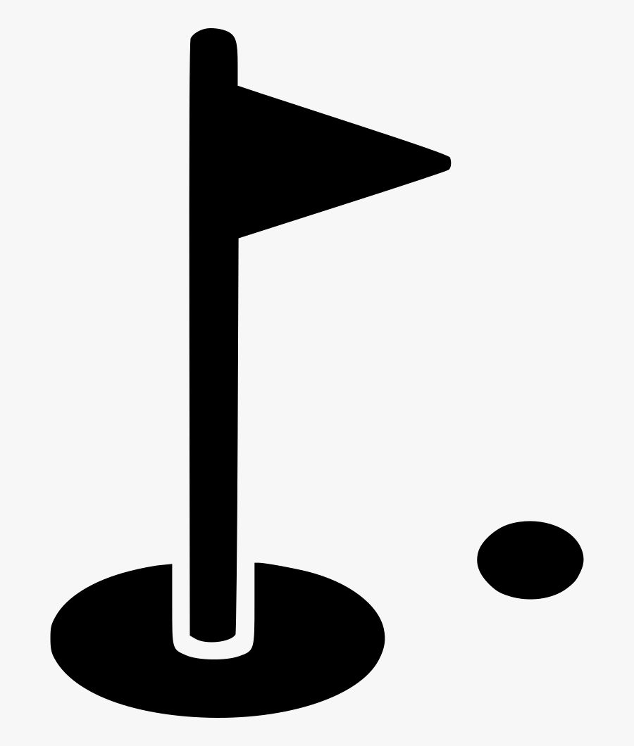 Sport Golf Hole Flag Aim, Transparent Clipart