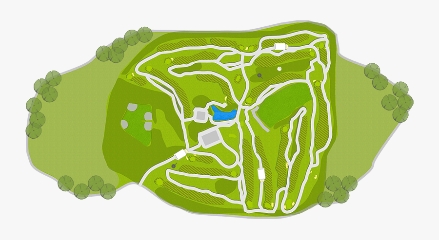 Golf Burnaby Mountain Hole Map - Illustration, Transparent Clipart