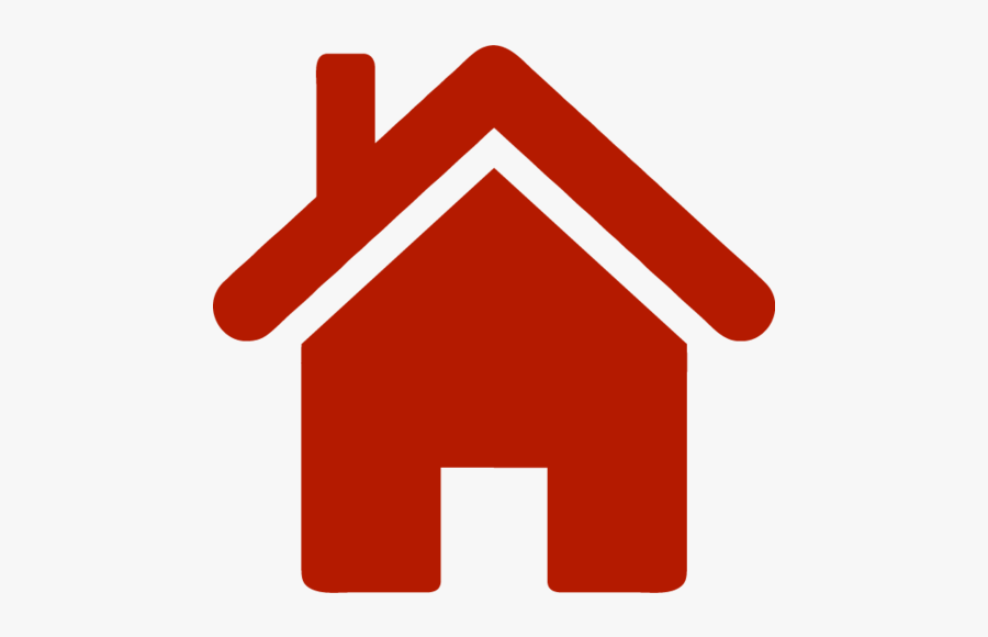Red,logo,house,clip - Home Icon Png Blue, Transparent Clipart