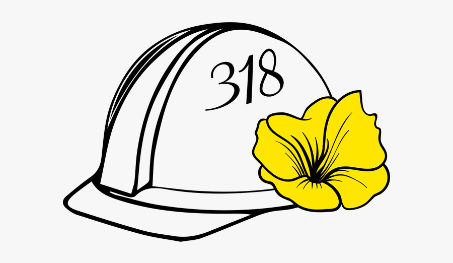 Hard Hat Clipart Black And White, Transparent Clipart