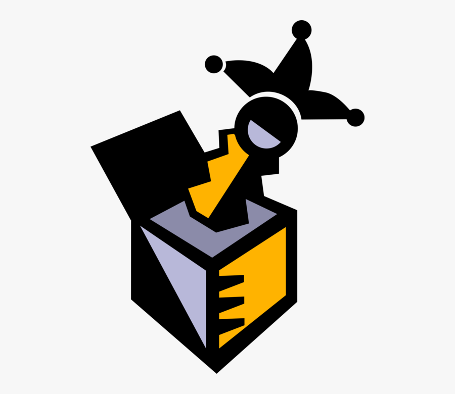 Vector Illustration Of Jack In The Box Boxing Glove, Transparent Clipart