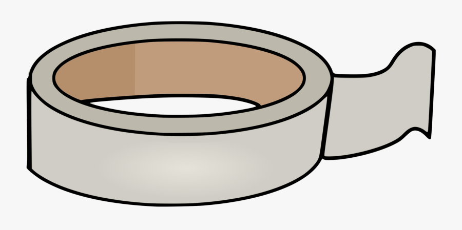 Line Art,cylinder,adhesive Tape - Masking Tape Clipart, Transparent Clipart