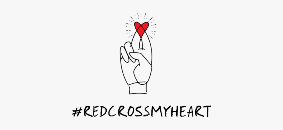 Red Cross My Heart, Transparent Clipart