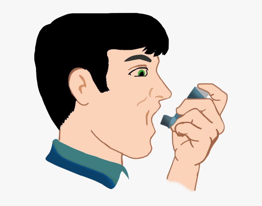 Asthmatic Person Clip Art, Transparent Clipart