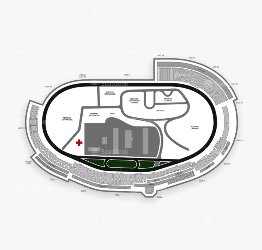 Transparent Stadium Clipart Black And White - Charlotte Motor Speedway, Transparent Clipart
