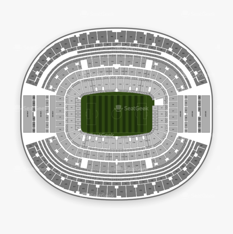 Download At&t Stadium Clipart At&t Stadium U - Bryant Denny Seating Chart, Transparent Clipart