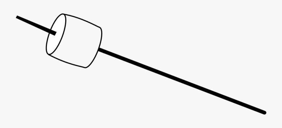 Clip Art Camping Food - Marshmallow On Stick Clipart, Transparent Clipart