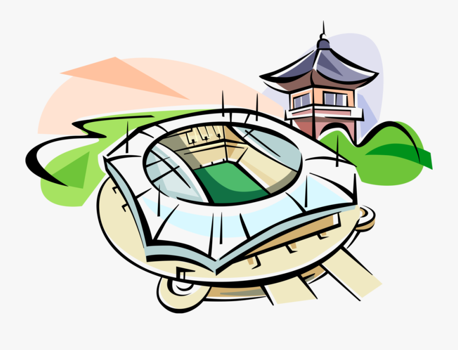 Banner Free World Cup Seoul South Korea Image Illustration - London Olympic Stadium Clipart, Transparent Clipart