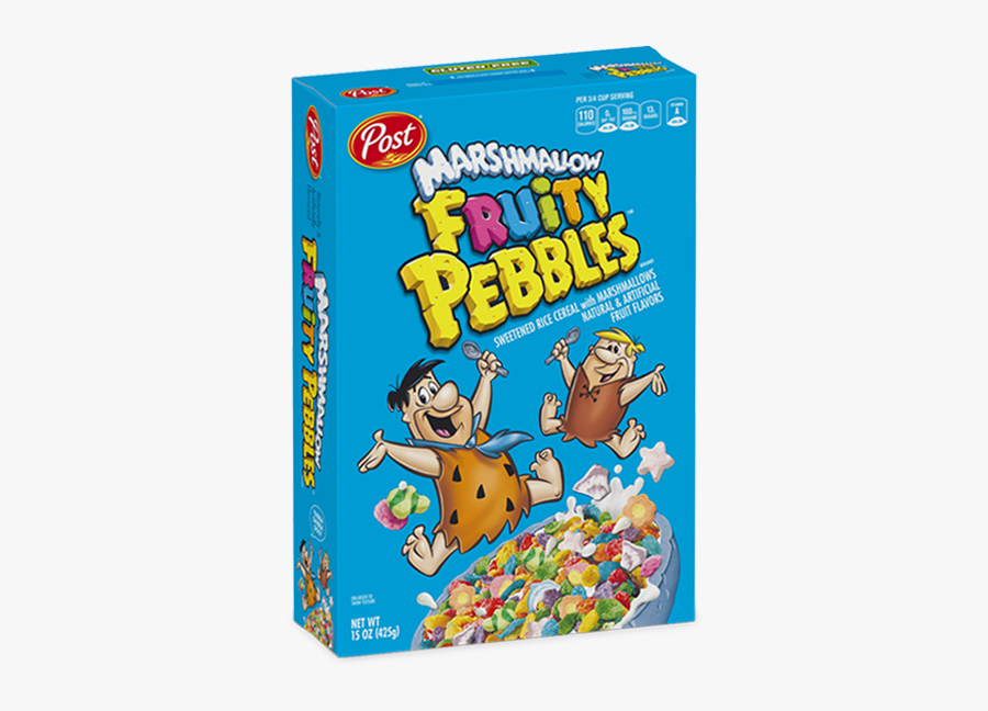 Marshmallow Fruity Pebbles Box - Post Fruity Pebbles Cereal, Transparent Clipart