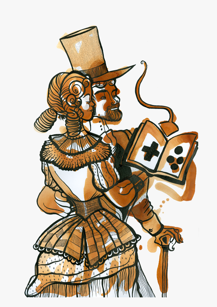 Orange Pekoe Couple - Illustration, Transparent Clipart