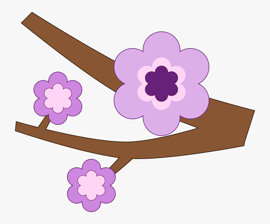 Branch, Flower, Nature, Purple, Spring, Tree, Twig - Rama De Buho Png, Transparent Clipart