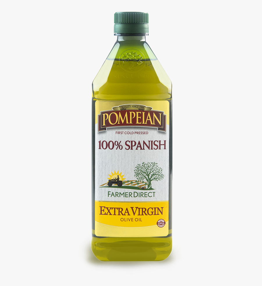 100% Spanish Extra Virgin Olive Oil - Pompeian, Inc., Transparent Clipart