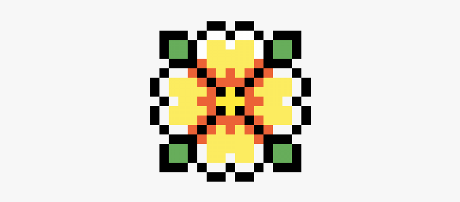 Pixel Art Flower Easy, Transparent Clipart