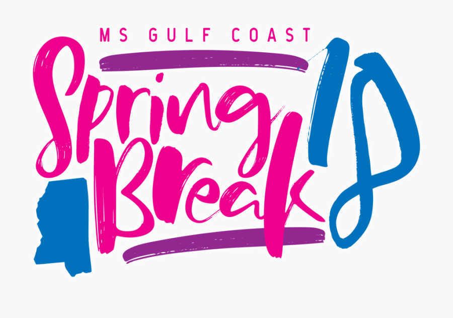 Mississippi Spring Break 2018 On The Ms Gulf Coast - Spring Break 2018 Sign, Transparent Clipart