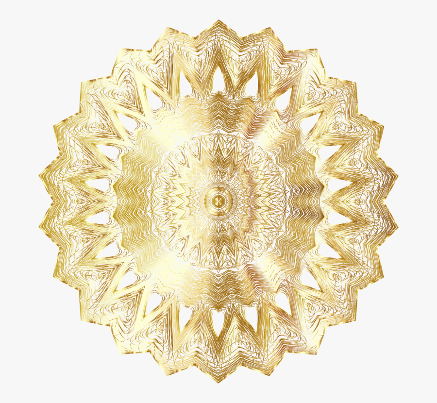 Sun Clipart Clipart Mandala - Golden Mandala Free Png, Transparent Clipart