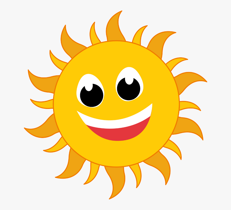 Happy Sun Free Download Clip Art On Clipart - Sun Cartoon Png Gif, Transparent Clipart
