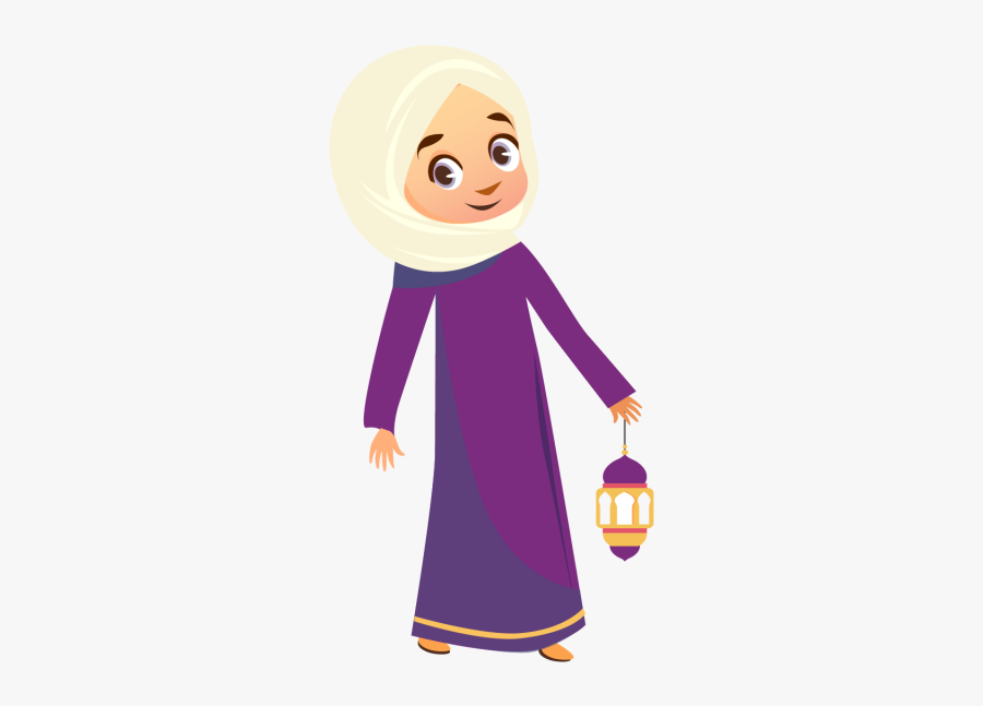 Religious Vector Adobe Illustrator - Girl In Hijab Png, Transparent Clipart