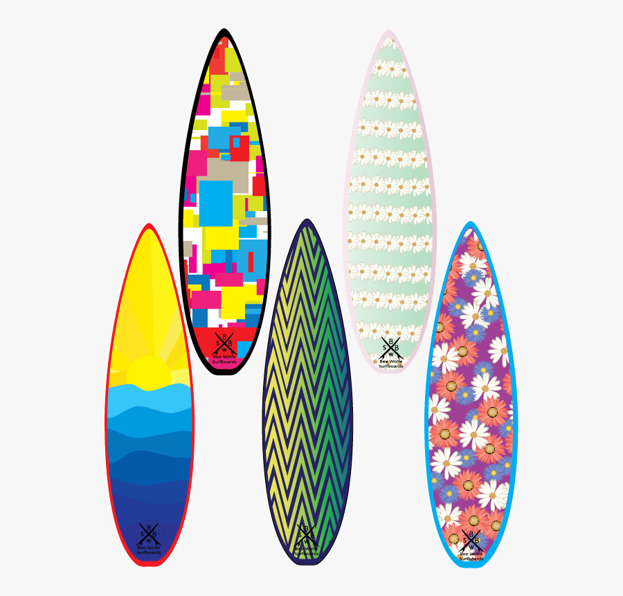 In This Adobe Illustrator Project We Made Different - Surfboard, Transparent Clipart