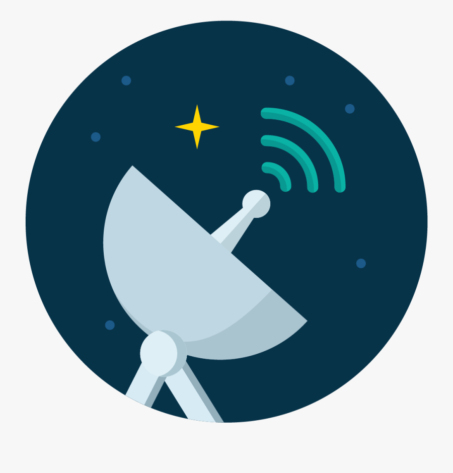 Satelite Radar Icon Vector - Radar Icon Png, Transparent Clipart