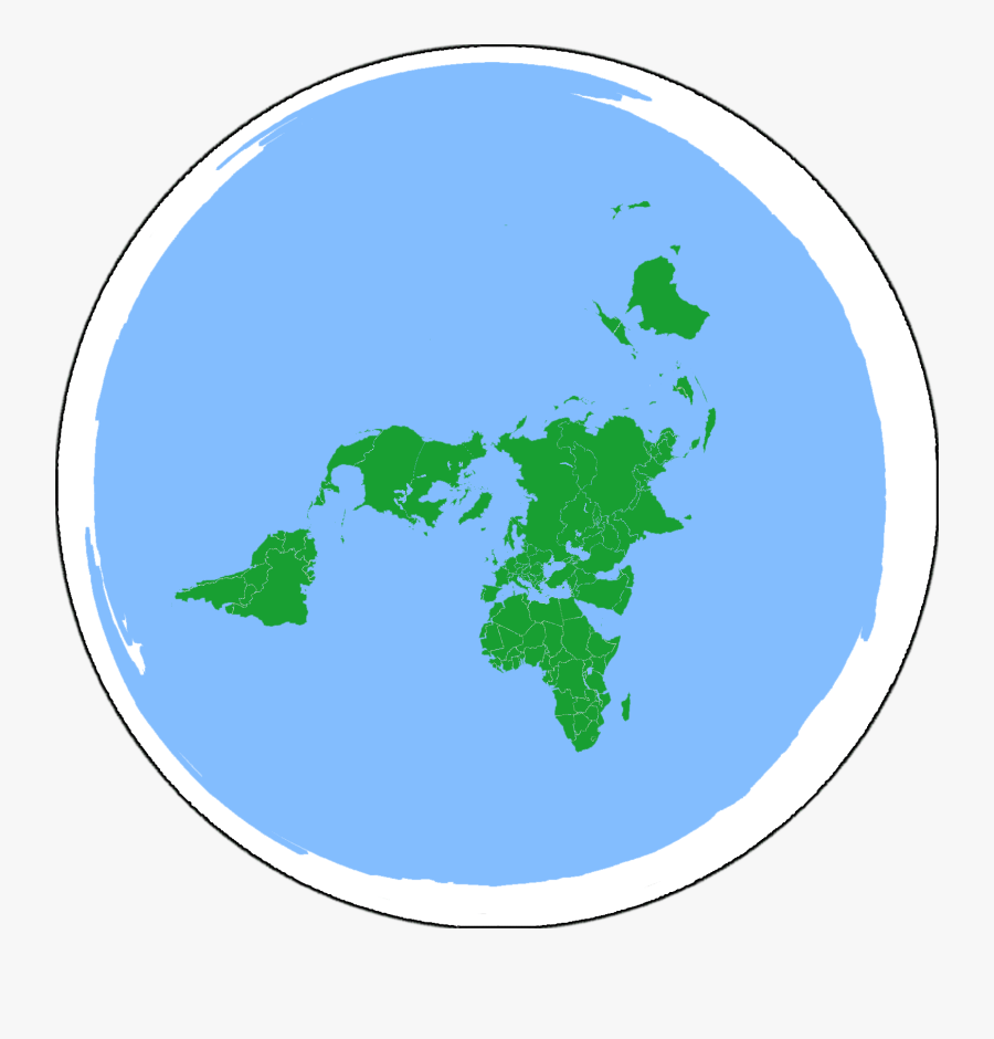 Flat Earth - Flat Earth Map Vector, Transparent Clipart