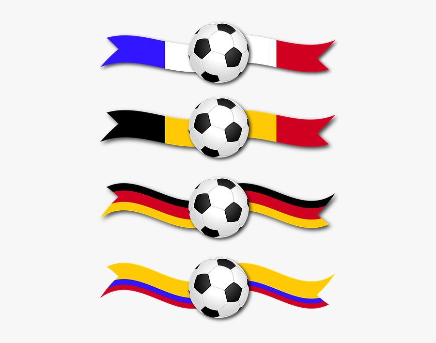 Football Clipart Ribbon - Soccer Clip Art, Transparent Clipart