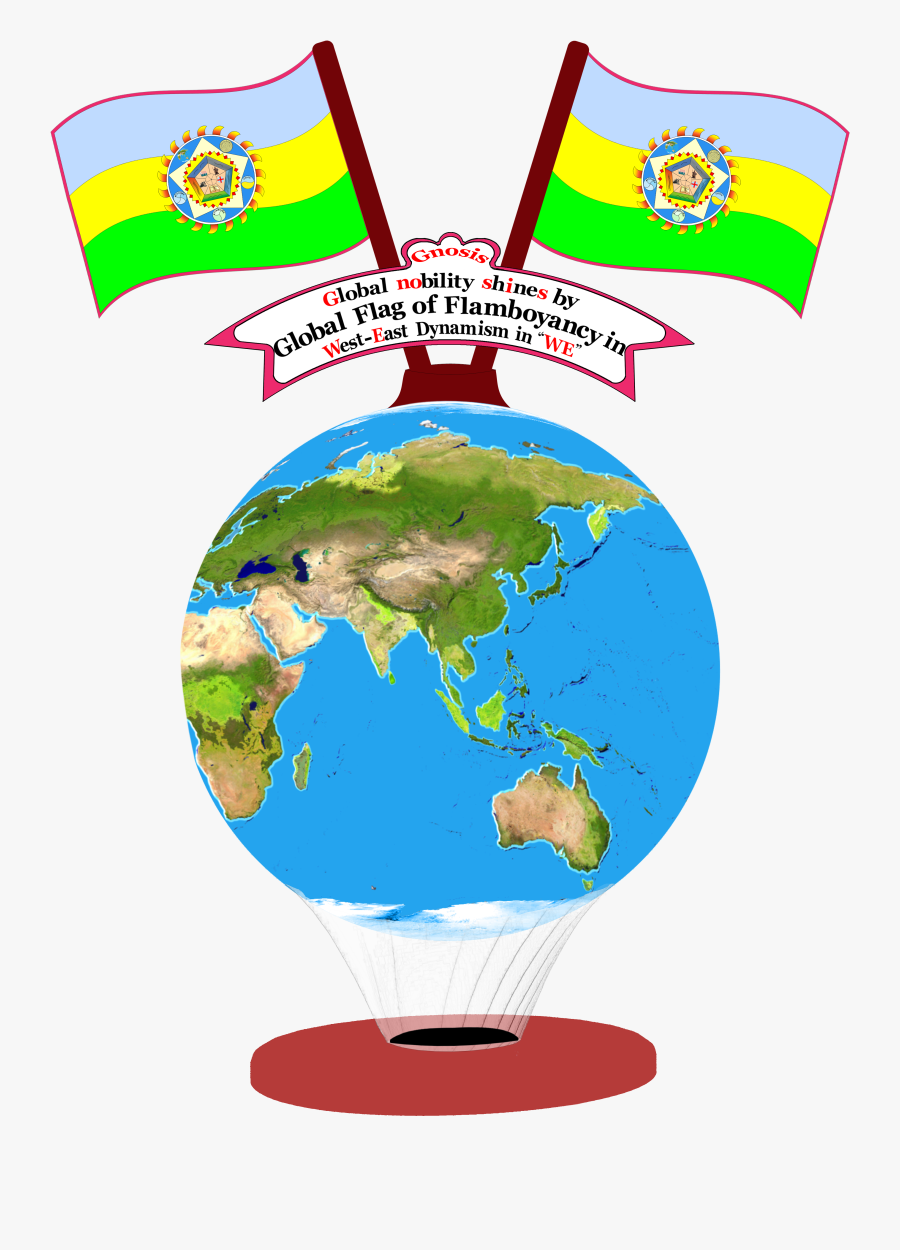 Transparent Flag Globe Png - Globe, Transparent Clipart