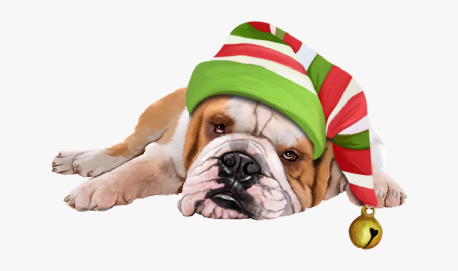 Cartoon Dog Christmas - Puppy, Transparent Clipart