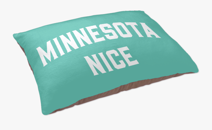 Minnesota Nice Block Pet Bed In Mint And White Side - Powerful Quotes, Transparent Clipart