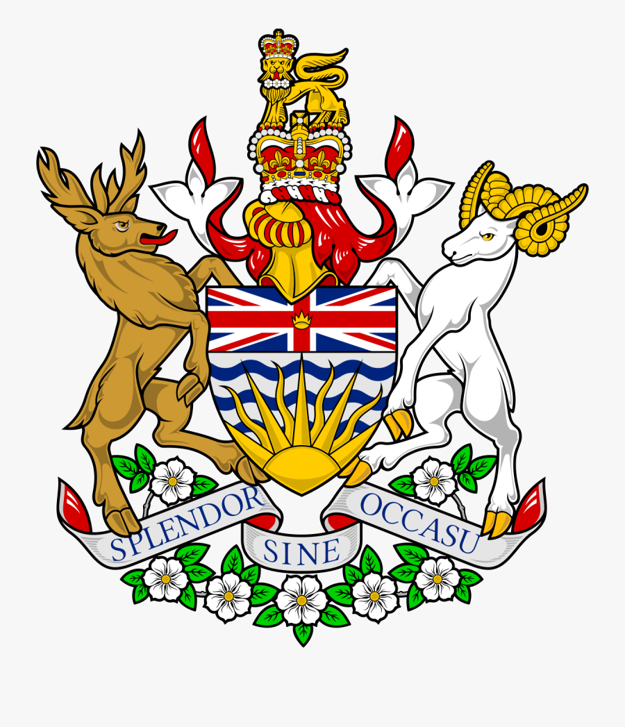 Coat Of Arms British Columbia - British Columbia Coat Of Arms, Transparent Clipart