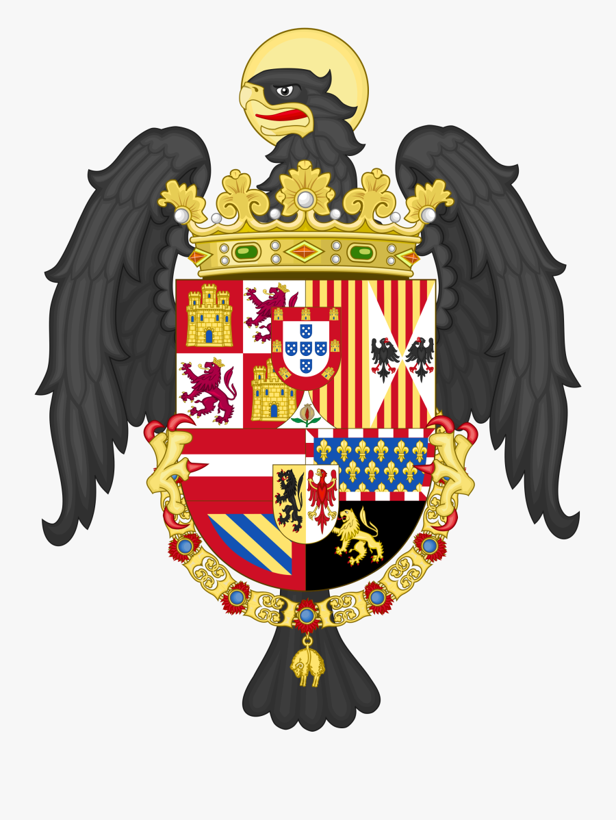 Transparent Winged Shield Clipart - Coat Of Arms Felipe Ii, Transparent Clipart