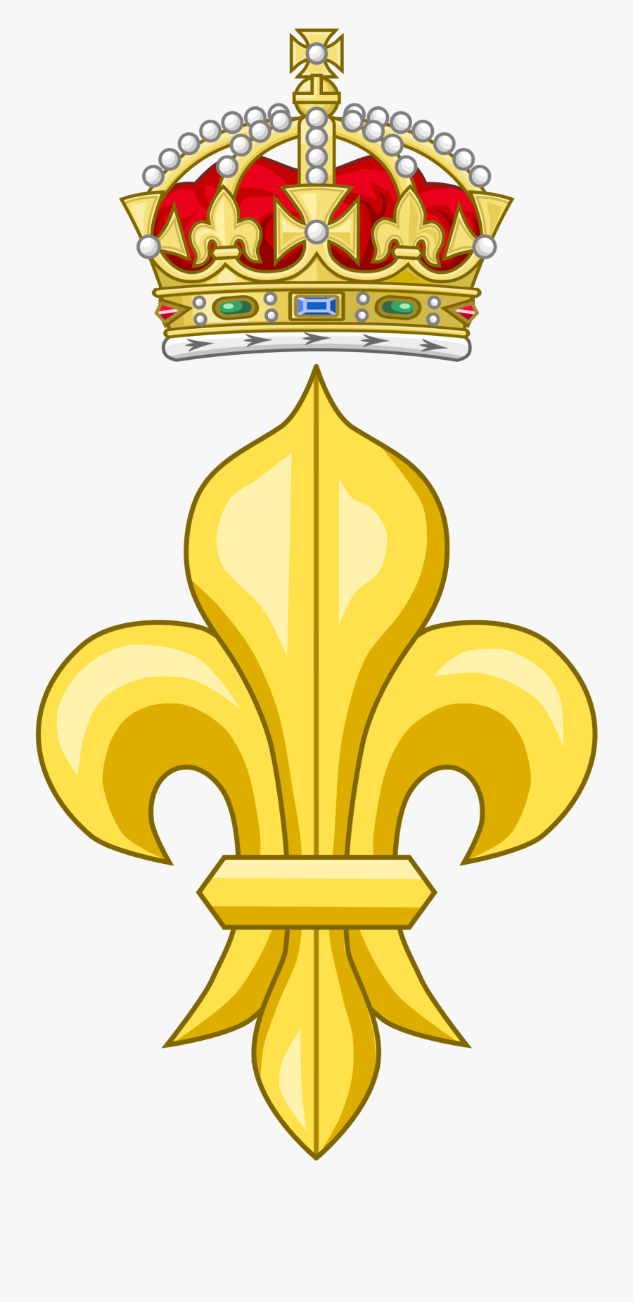 Royal Coat Of Arms - Tudor Fleur De Lis, Transparent Clipart