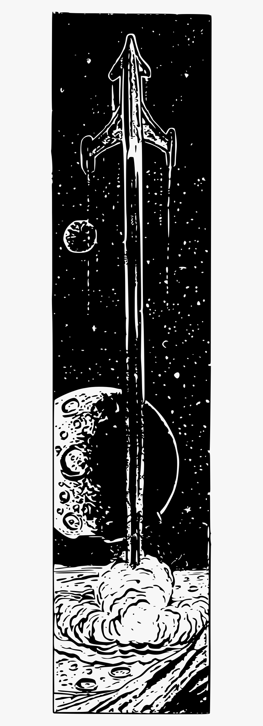 Scifi Rocket Blastoff Clip Arts - Illustration, Transparent Clipart