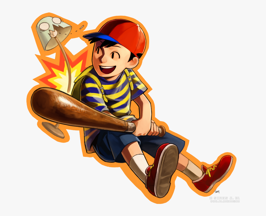 Ness From Earthbound A - Ninten Fanart Transparent, Transparent Clipart