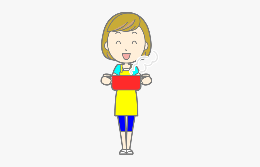 Lady With Hot Dinner - Dinner Lady Clip Art, Transparent Clipart