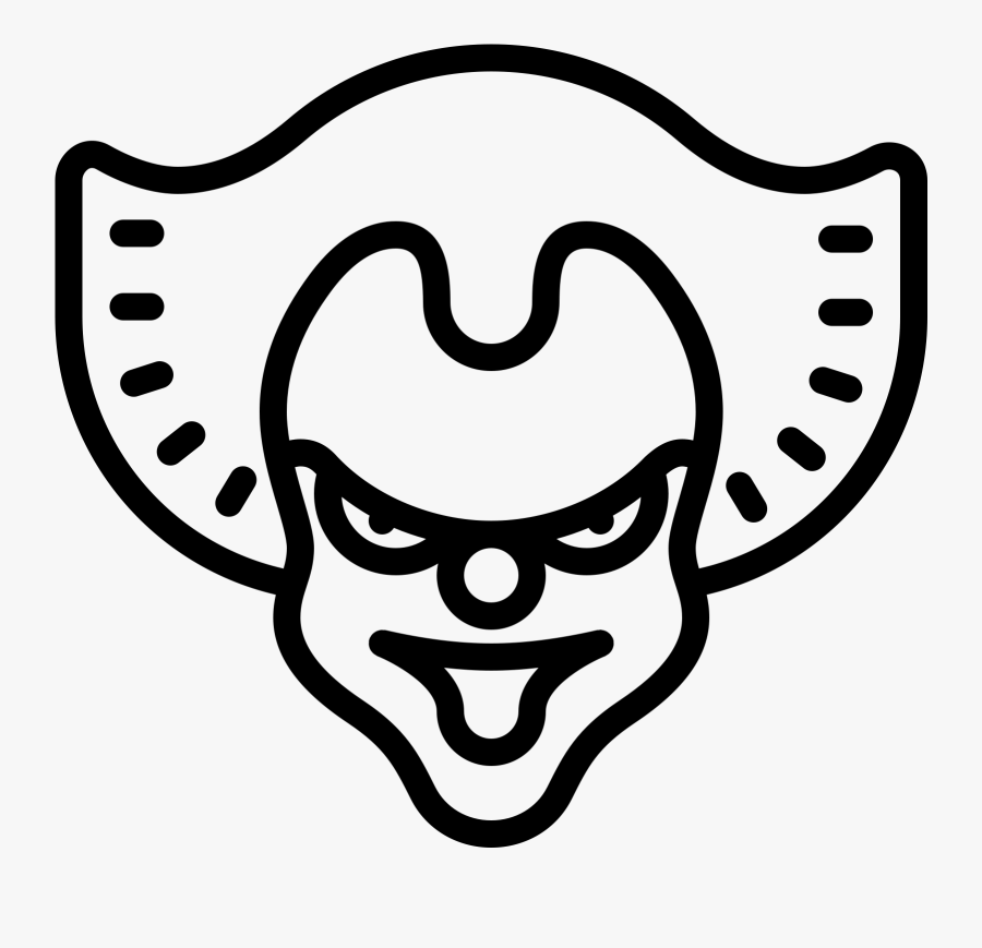 Scary Clown Icon - Scary Clown Clipart, Transparent Clipart