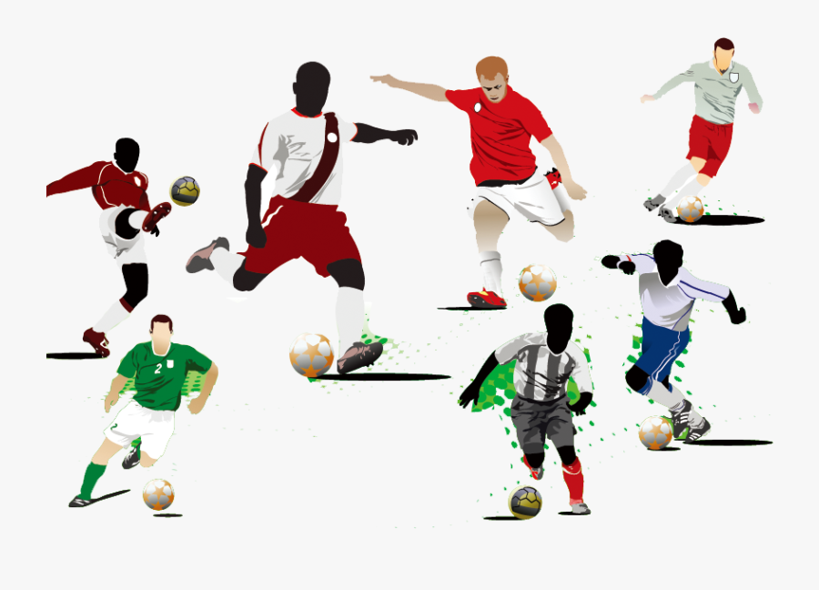 Royalty-free Stock Photography Clip Art - Soccer Player Kicking Ball, Transparent Clipart