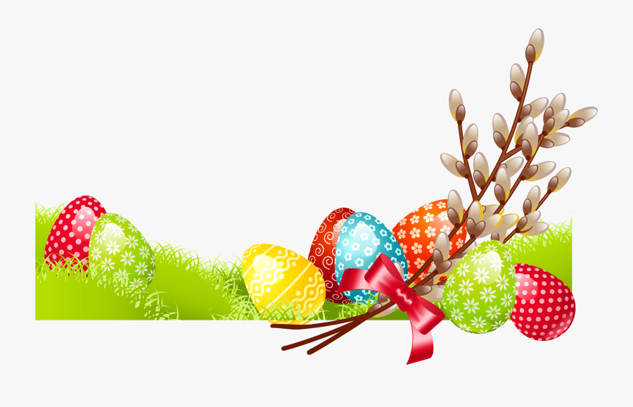 Clipart Easter Family - Bordure De Page Paques, Transparent Clipart