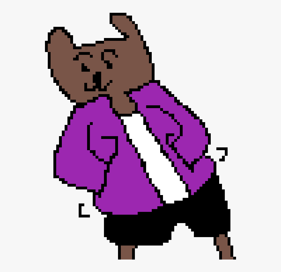 Dogee Wiggles His Hips - Pixel Art, Transparent Clipart