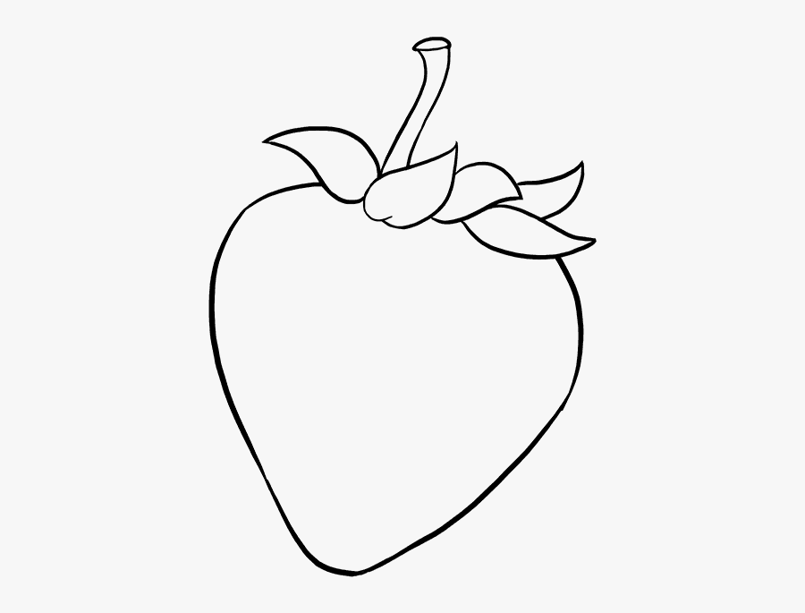 How To Draw Strawberry - Small Simple Strawberry Drawing, Transparent Clipart