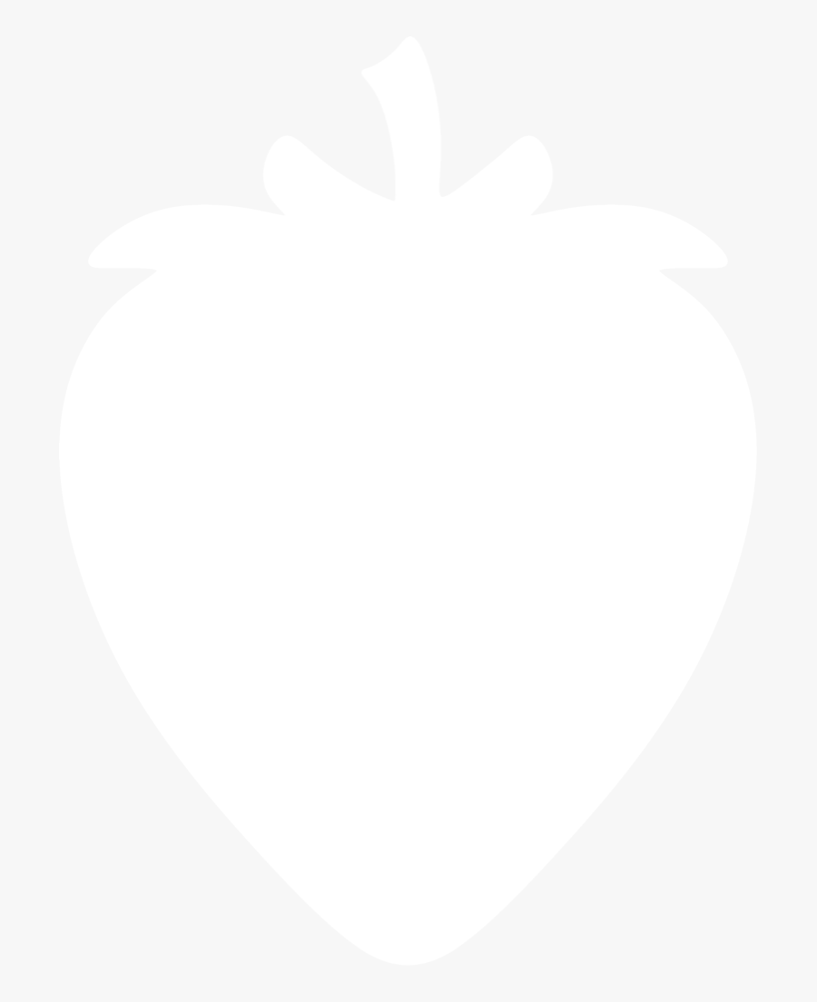 Clipart Shapes Strawberry - Transparent Strawberry Silhouette, Transparent Clipart