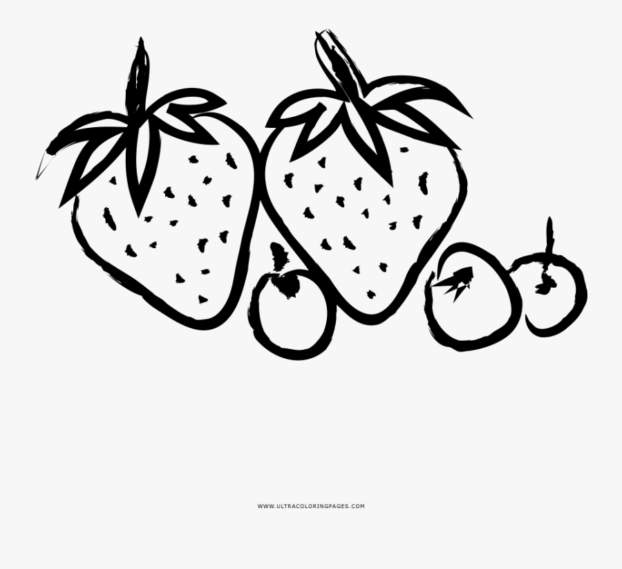 Strawberries Coloring Page , Free Transparent Clipart - ClipartKey