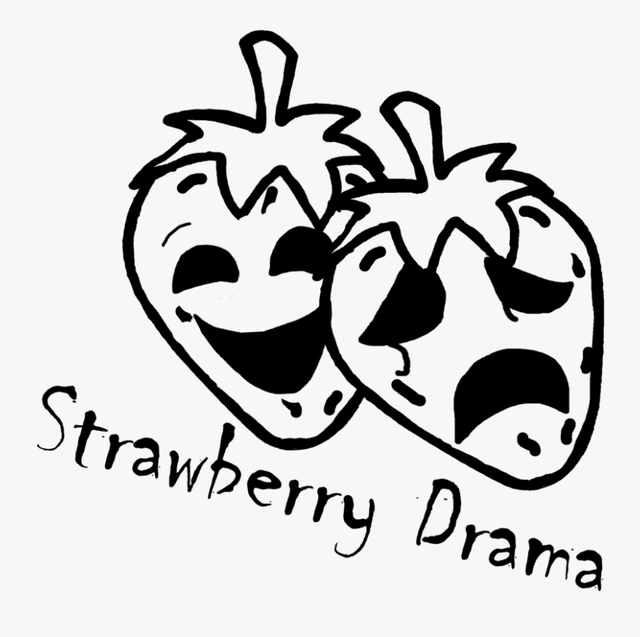 Strawberry Black And White Clipart, Transparent Clipart