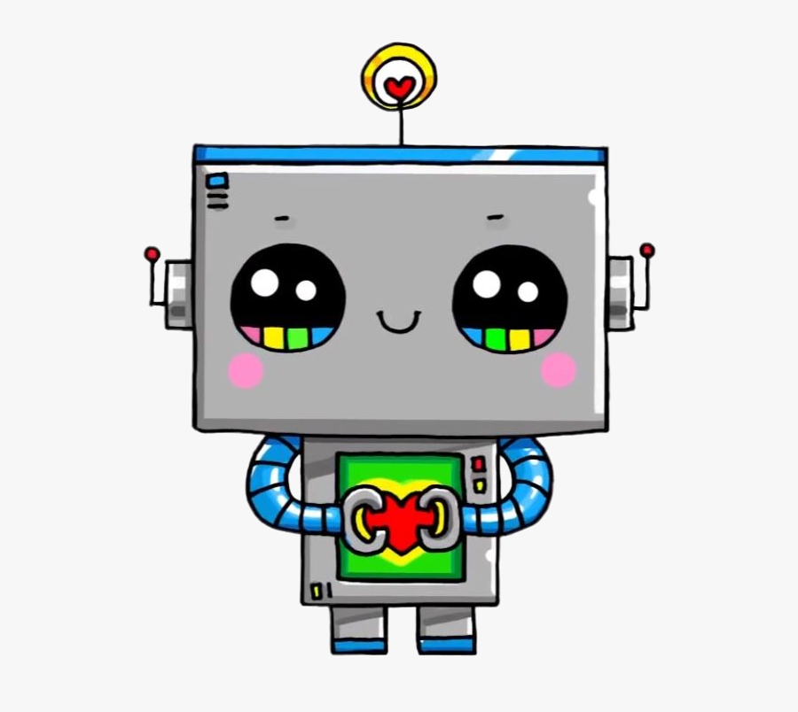 #robot #kawaii #cute - Draw So Cute Robot, Transparent Clipart