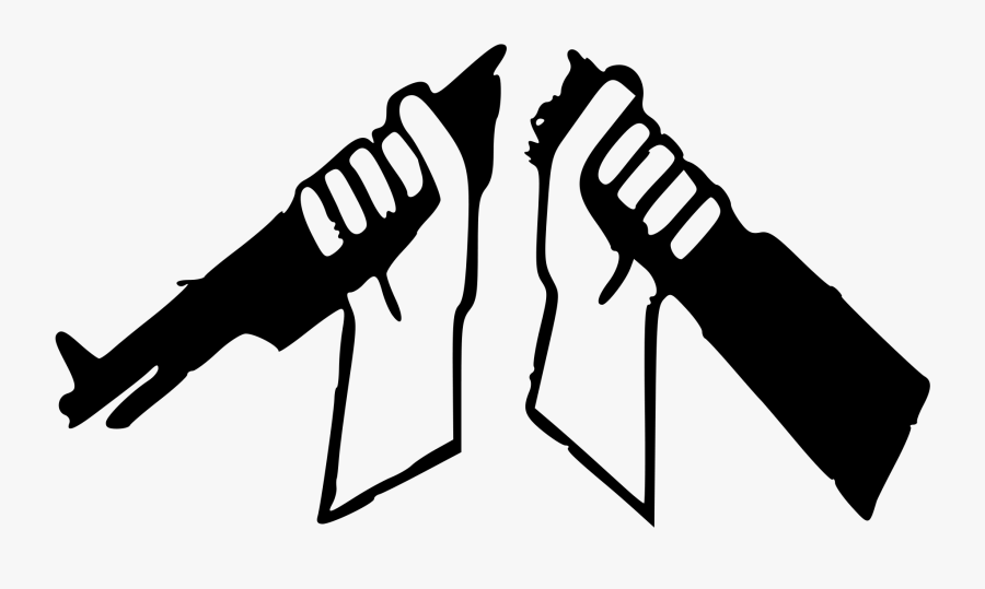 Broken Back - Broken Rifle Peace Symbol, Transparent Clipart