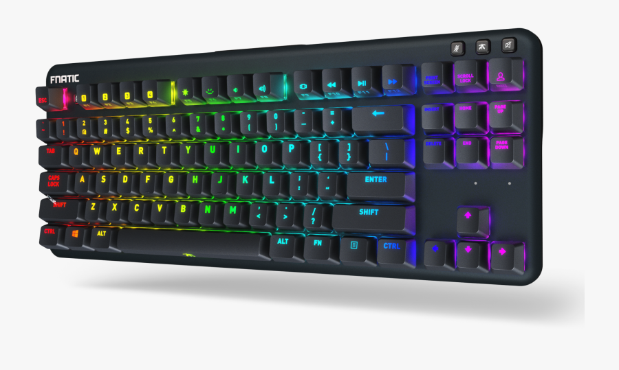 Streak Rgb Fnatic Us - Fnatic Keyboard, Transparent Clipart